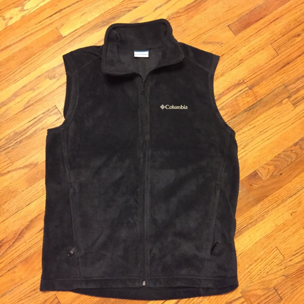 Columbia black fleece vest